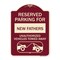 Signmission Reserved Parking for New Fathers Unauthorized Vehicles Towed Away Alum, 24" x 18", BU-1824-23091 A-DES-BU-1824-23091 - alternate 1